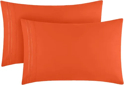 Vista 7 de Mellanni Fundas de almohada de lujo, extrasuaves, refrescantes, fundas de almohada de 12 piezas de la colección icónica, cierre de sobre