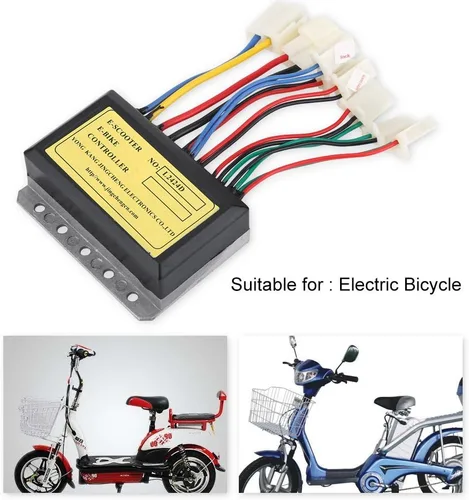 Vista 9 de Controlador de motor de scooter eléctrico, controlador de motor cepillado de doble voltaje de 24 V/12 V, compatibilidad universal para viajeros