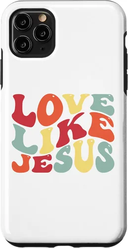 Vista 13 de Funda bíblica cristiana para iPhone 12 Pro Max Love Like Jesus