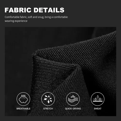 Vista 4 de HHZ Pantalones cargo ajustados para hombre, pantalones elásticos flexibles para trabajo, senderismo, con bolsillos, pantalones de trabajo tipo cargo