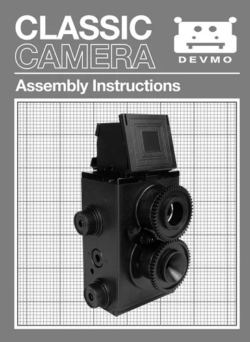 Vista 3 de DEVMO Compatible con DIY Lightnes Classic Retro Holga Lomo Recesky TLR Cámara 1.378 in Film Twin Lens Reflex Kit
