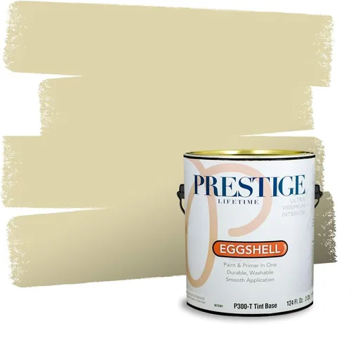 Vista 134 de Prestige Paints - Pintura exterior e imprimación en uno, 1 galón, plano, compatibilidad comparable con el color menta «Whipped Mint» de Behr