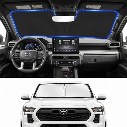 Vista 57 de Parasol para parabrisas para BMW X1 E84 2016-2024 2025, accesorios – Cubierta de parasol para parabrisas de ventana delantera, ajuste personalizado