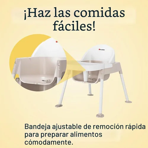 Vista 8 de Foundations Secure Sitter - Silla de alimentación de 7 pulgadas, pies estables "sin punta", arnés ajustable de 3 puntos, bandeja extraíble, fácil