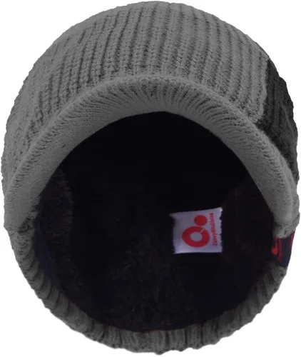 Vista 68 de Janey&Rubbins Gorro de punto diario con orejeras con forro polar y calavera