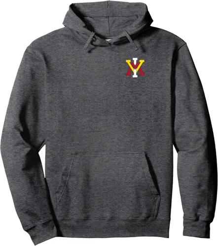 Vista 4 de VMI Keydets - Sudadera con capucha con capucha y pecho izquierdo, Negro