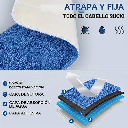 Vista 2 de MATTHEW - Almohadillas de repuesto para mopa de microfibra de 18 pulgadas, para mopa húmeda y seca, reutilizables, repuestos de limpieza comercial