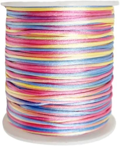 Vista 8 de Cordón de nailon teñido de 0.039 pulgadas x 100 yardas, hilo de cuentas para collares de macramé de cola de ratón, pulseras de amistad, fabricación