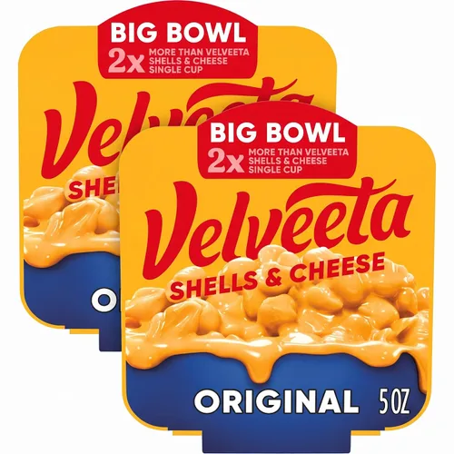 Vista 15 de Velveeta Shells & Cheese - Velveta Caracoles y Queso - Pasta de caracoles con salsa de queso y 2% de leche y queso (caja de 12 oz)