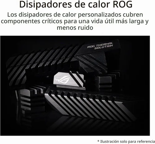 Vista 3 de ASUS ROG Strix 750 Fuente de alimentación ATX totalmente modular 80 Plus Gold 750W con ventilador Axial Tech de 0dB y garantía de 10 años