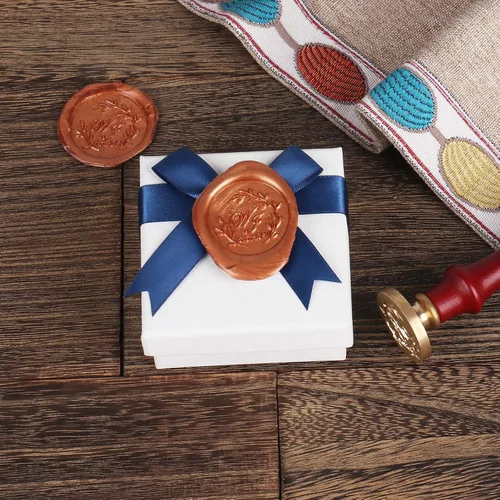 Vista 5 de Sello personalizado Sello de cera de invitación de boda personalizado Sube tu foto de logotipo (logotipo de la foto)