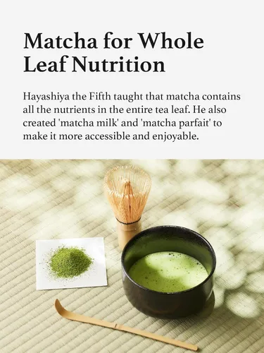 Vista 3 de HAYASHIYA Polvo de matcha – Asamidori – Kyoto Uji grado ceremonial, primera cosecha auténtico polvo de té verde matcha japonés (30 g / 1.06 oz)