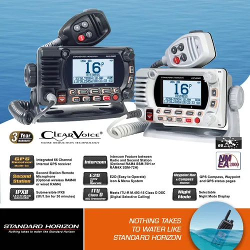 Vista 4 de STANDARD Horizon GX1850B Negro 25W VHF/NMEA2000/Second Explorer Series