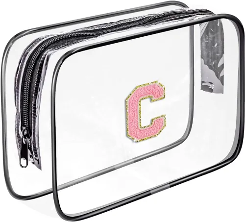 Vista 14 de Bolsa de aseo transparente Fodofodo, bolsa de aseo de viaje portátil, bolsa de maquillaje impermeable, organizador de almacenamiento de cosméticos