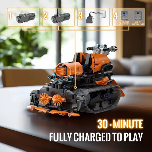 Vista 5 de Juguetes de Construcción STEM para Niños de 6 a 14 años, Kit de Construcción de Robot STEM 5en1 para Niños, Conjunto de Bloques de Construcción