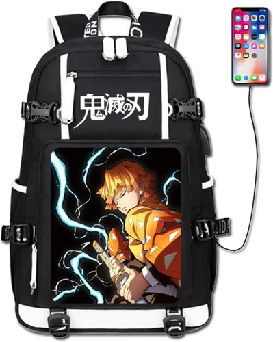 Vista 2 de GO2COSY - Mochila para estudiantes, diseño de Kimetsu, 3), gc010