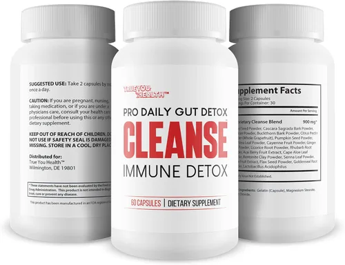 Vista 4 de Pro Daily Gut Detox Cleanse Immune Detox - Limpieza de desintoxicación con probióticos - Promueve la reducción de la hinchazón para una apariencia