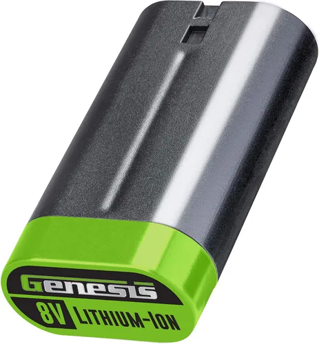 Vista 3 de Genesis GLRT08B-65 Herramienta giratoria de velocidad variable de 8 V con batería de iones de litio extraíble, soporte de carga, adaptador de pared