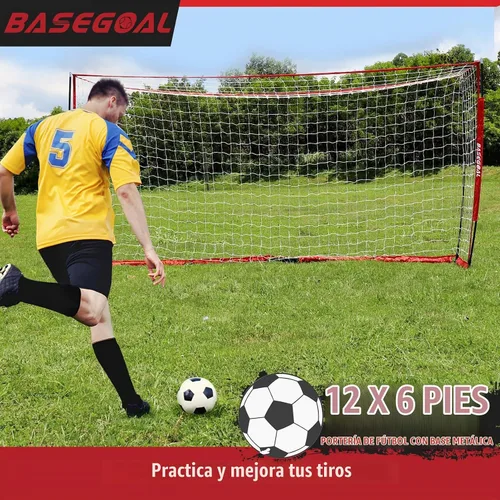 Vista 4 de BaseGoal Soccer Goal for Backyard,with Bow Frame and Agility Ladder