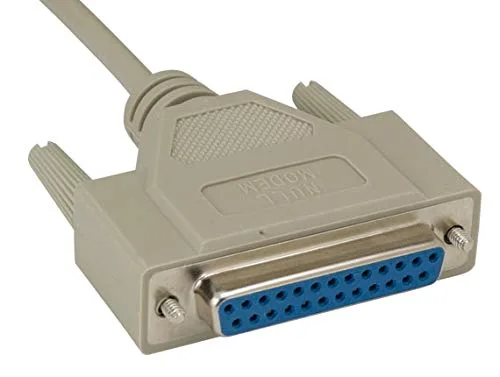 Vista 3 de Cable Leader Cable de módem nulo DB9 hembra a DB25 (6 pies (1 paquete))