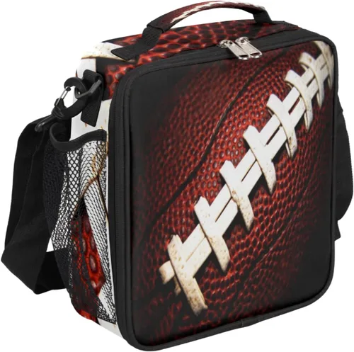 Vista 17 de Lonchera personalizada con nombre, lonchera personalizada de baloncesto, bolsa de almuerzo aislada personalizada, bolsa de preparación de comidas A