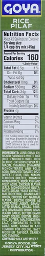 Vista 4 de Goya Foods Authentic Style - Mezcla de arroz Pilaf de 7 onzas (paquete de 12)