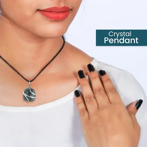 Vista 113 de PYOR Collar con colgante curativo de Reiki de cristal, gemas de buena suerte, prosperidad, riqueza, piedras preciosas naturales, collares de buena
