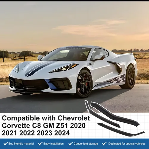 Vista 7 de Parachoques delantero de repuesto para parachoques inferior compatible con Chevrolet Corvette C8 GM Z51 2020-2024 Parachoques delantero, entrada
