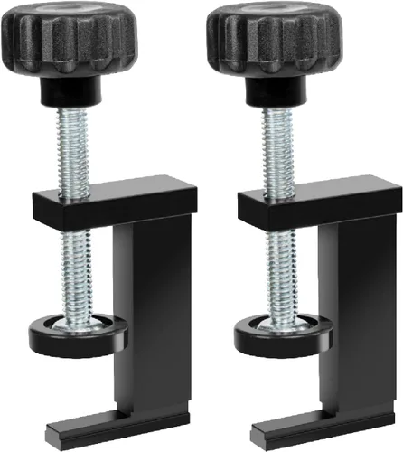 Vista 10 de POWERTEC 2 unidades, abrazadera de leva de 1/4"-20, abrazadera de palanca con pernos de riel en T de 3", abrazadera de riel en T para prensa