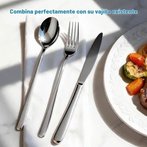 Vista 6 de Cucharas de sopa de mango largo, juego de 5, hojas voladoras de 7.9 in, cucharas redondas de acero inoxidable de 18/10, cucharas de comedor pesadas