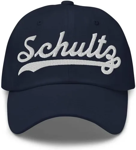 Vista 13 de Schultz Hat Schultz - Gorra de béisbol personalizada con apellido, gorra de apellido de familia, regalo unisex ajustable Black