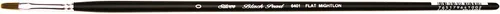 Vista 10 de Silver Brush 6401-6 Black Pearl Mightlon - Cepillo sintético de mango largo, plano, tamaño 6