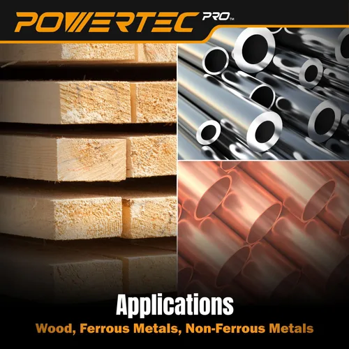 Vista 6 de POWERTEC PRO 45900C-45 - Disco de lijado surtido de 9 agujeros de 5 pulgadas, grano 80/120/220, discos de respaldo de gancho y bucle de cerámica