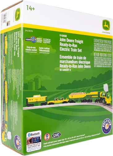 Vista 13 de Lionel John Deere Freight LionChief 5.0 Juego de Tren Eléctrico de Calibre O con Bluetooth y Control Remoto