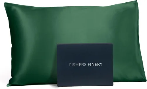 Vista 22 de Fishers Finery Funda de almohada de seda de morera 100% pura de 25mm (Rojo King)