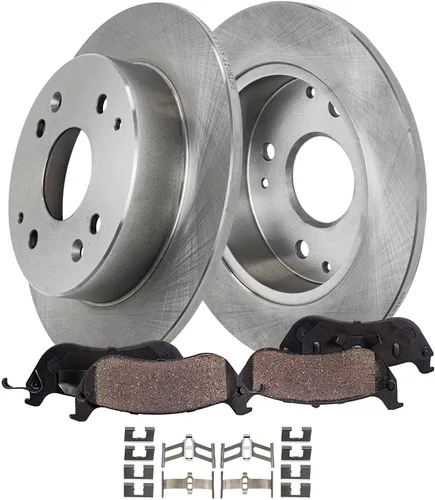Vista 21 de Detroit Axle - Kit de freno delantero para Toyota RAV4 Prius V Lexus HS250h Scion xB Rotores de disco de 10.83 pulgadas Reemplazo de la pinza