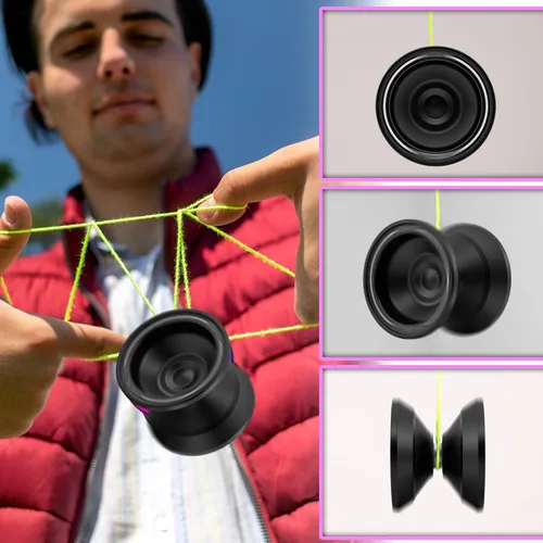 Vista 3 de Yoyo de metal W07 de doble modo: yoyo sensible y no sensible, una opción para niños y adultos, adecuado para principiantes y jugadores avanzados