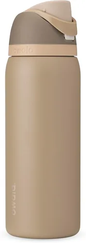 Vista 76 de Owala FreeSip - Acero inoxidable - 32 oz - Morado/Azul (pistas de esquí de los años 80)