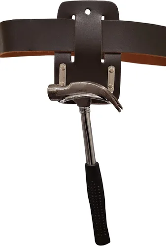 Vista 4 de LAUTUS Soporte de martillo de acero resistente de cuero de alta calidad Funda para hacha Organizador de herramientas Funda Estuche