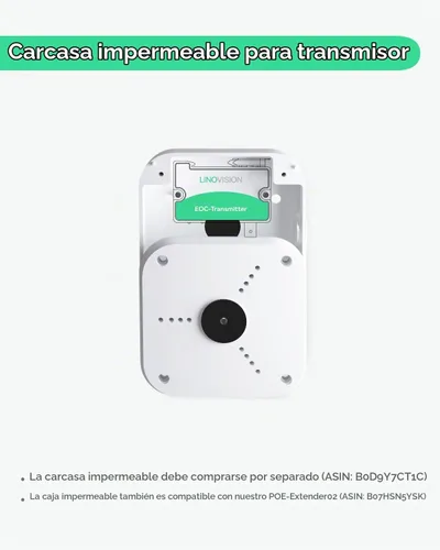 Vista 6 de 【Actualizado】LINOVISION POE sobre coaxial EOC convertidor IP sobre coaxial máximo 3000 pies de potencia y transmisión de datos sobre cable coaxial