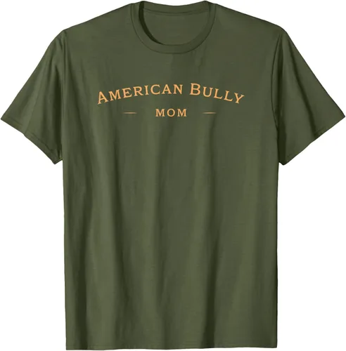 Vista 4 de Camiseta clásica American Bully Mom, American Bully Dog Mom, Negro