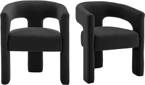 Vista 27 de Modernas sillas de comedor, silla de sherpa tapizada de terciopelo con respaldo, silla de tocador Boucle ensamblada cómoda para cocina, comedor