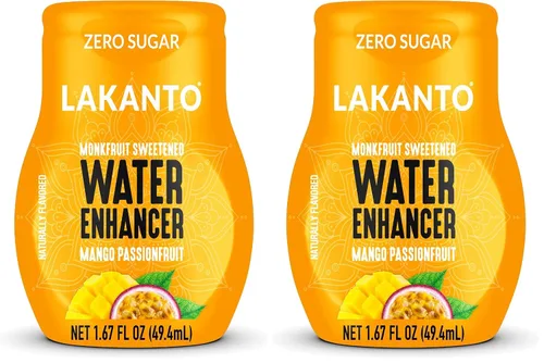 Vista 8 de Lakanto Potenciador de agua sin azúcar, endulzado con edulcorante de fruta de monje y eritritol, hidratación líquida H2O para llevar, cero azúcar