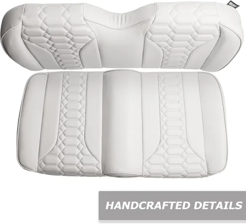 Vista 3 de MODZ® FS2 Custom Golf Cart Asiento Delantero para Yamaha Drive2 - [2017-Up] - [Añadir $40] - Base Blanca - Patrón Cobra