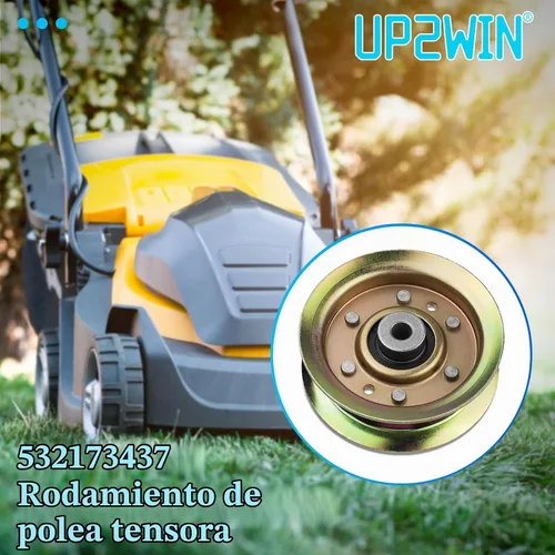 Vista 3 de UP2WIN 532173437 Rodamientos de polea tensora compatibles con tractor de cortacésped Craftsman LT1000 LT2000 con plataforma de 42 pulgadas
