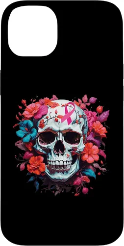 Vista 15 de Breast Cancer Skull Shirt For Women Sugar Skull Pink Ribbon Case for iPhone 16