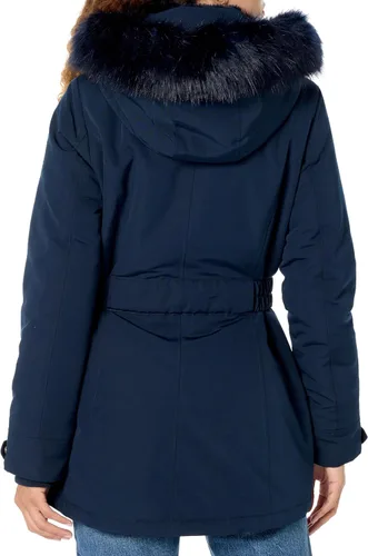 Vista 2 de Tommy Hilfiger Chaqueta táctica con cinturón para clima frío para mujer