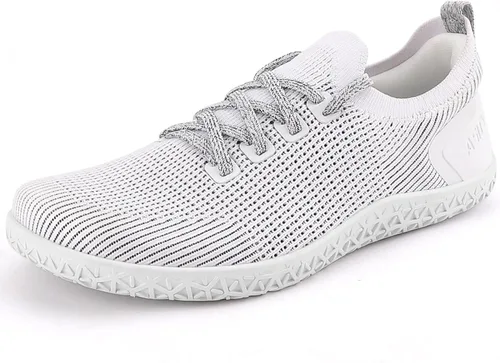 Vista 11 de ASITVO Women's Wide Barefoot Zero Drop Sole Minimalist Width Toe Box Walking Shoes Sneakers Colourful Knit Upper
