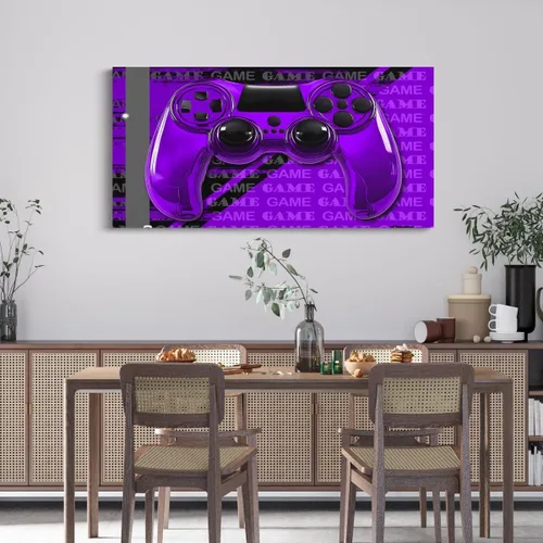 Vista 2 de Feelyou Lienzo decorativo para pared, control de juegos, oficina, pósteres para adultos, regalos de juegos, arte de pared para el baño, arte