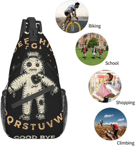 Vista 6 de RIMENCH Bolso bandolera multiusos, bolsos cruzados informales, mochila premium para el hombro en el pecho, color 980, Bandolera